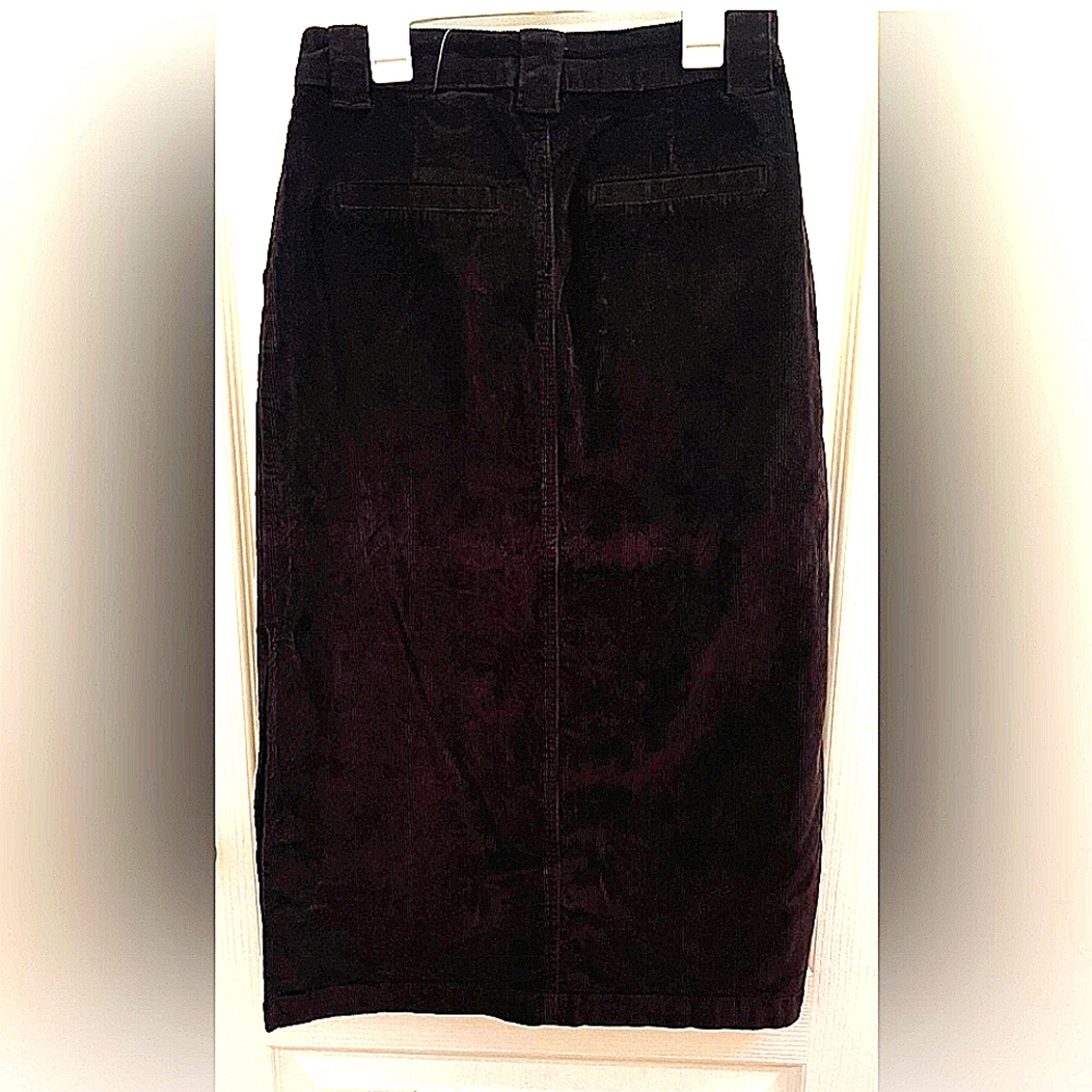 NWT Coffee Color Velvet Skirt